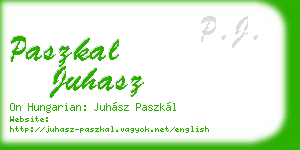 paszkal juhasz business card